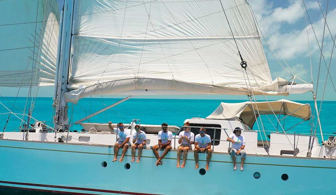 Wisdom Crew on yacht sailing in the Caribbean